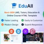 EduAll - Education Tutors LMS & Online Course Template Multipurpose With Dashboard & RTL