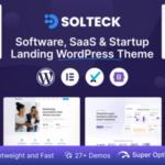 SolTeck - Software, Startup & SaaS Landing WordPress Theme